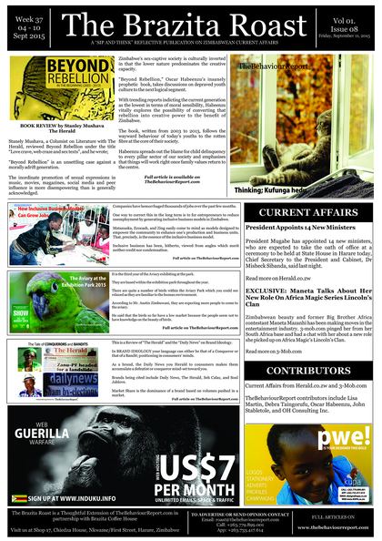 The Brazita Roast cover, Week 37, 2015